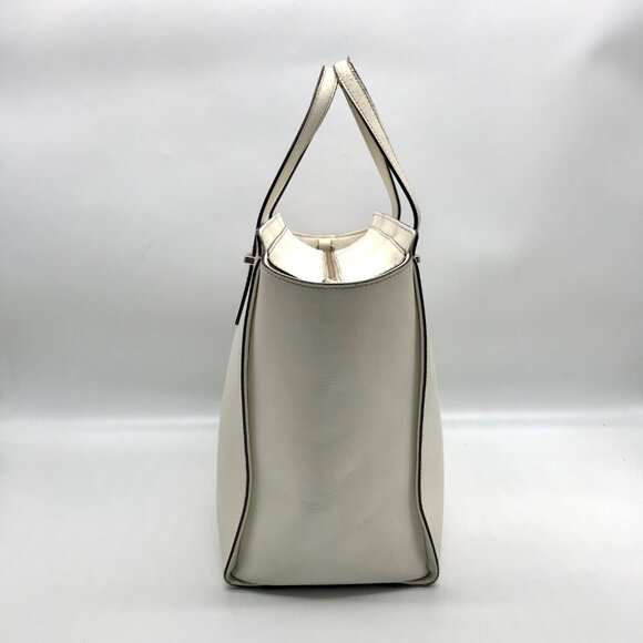 Kate Spade White Saffiano Leather Large Cedar Street Hayden Convertible Satchel - Picture 3 of 11